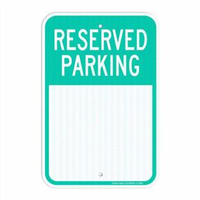 img 4 attached to 18X12 Inch Reserved Parking Sign - Faittoo Engineer Grade Reflective Aluminum With UV Protection For Indoor/Outdoor Use, Easy Install And Read, Weather/Fade Resistant