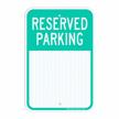 18x12 inch reserved parking sign - faittoo engineer grade reflective aluminum with uv protection for indoor/outdoor use, easy install and read, weather/fade resistant logo