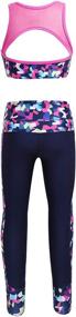 img 3 attached to CHICTRY Athletic Leggings Gymnastics Camouflage Girls' Clothing - Active