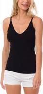 women's solid sleeveless rib knit scoop neck button up stretch crop tank top by mixmatchy logo