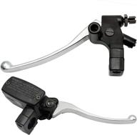 black+chrome left & right brake master cylinder clutch lever for honda vt600 vt750 vt1100 vt1300 vtx1300 vf750 логотип