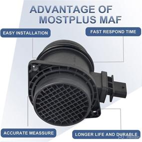 img 2 attached to 🚗 MOSTPLUS Mass Air Flow Sensor MAF 0280218205 - Compatible for Mini Cooper R55 R56 R57 1.6L (2007-2010)