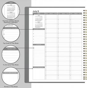 img 1 attached to 2023 Appointment Book/Planner - Weekly Planner, Jan 2023-Dec 2023, 8.26"X10.7", Daily/Hourly 15 Minute Intervals, Wirebound With Tabs - Grey