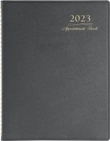 img 4 attached to 2023 Appointment Book/Planner - Weekly Planner, Jan 2023-Dec 2023, 8.26"X10.7", Daily/Hourly 15 Minute Intervals, Wirebound With Tabs - Grey