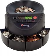 high-speed electronic coin sorter and counter - counts 1¢, 5¢, 10¢, and 25¢ coins at 250 coins/minute - designed for 110 vac logo