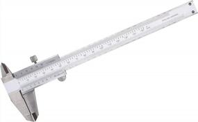 img 4 attached to 6 Inch/150Mm Stainless Steel Vernier Caliper Measuring Tool - High Precision And Durability For Accurate Measurements