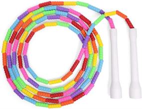 img 3 attached to Soft, Non-Toxic Jump Rope For Kids And Adults - Durable Outdoor Beads!