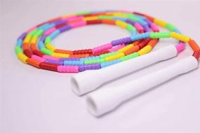 img 1 attached to Soft, Non-Toxic Jump Rope For Kids And Adults - Durable Outdoor Beads!