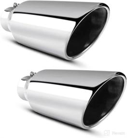 img 4 attached to Apeixoto 3 Inch Inlet Exhaust Tip 3&#34