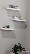 img 1 attached to Decorate Your Home With AHDECOR'S Stylish Black Floating Wall Shelves - Set Of 3 Wide Panel Ledge Shelves For Various Rooms! review by Donna Hoff