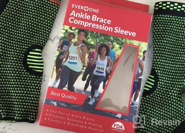 img 1 attached to Prevent And Heal Ankle Injuries With EverOne Compression Support Sleeves - Unisex, Small (1 Pair) review by Kevin Stephan