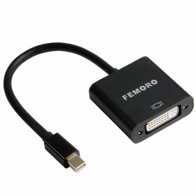 img 4 attached to Mini DisplayPort To DVI Adapter - FEMORO Converter Cable Male To Female (Thunderbolt & Thunderbolt 2 Compatible)