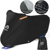 premium waterproof outdoor motorcycle cover: 104 inches length, all season protection for universal fit - coverado scooter covers with inner flame retardant fabric and seam pu tapes – ideal for harley davidsion, yamaha, and more! логотип