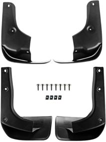 img 4 attached to 🚗 A-Premium Splash Guards Mud Flaps Mudguards for Lexus RX330/RX350/RX400h 2004-2009 (Front and Rear 4-PC Set)