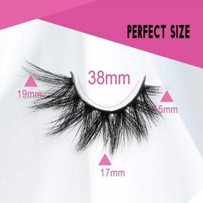 img 2 attached to 💃 Get Glamorous with SWINGINGHAIR 3D Mink Lashes - 18mm Natural False Eyelashes for Women