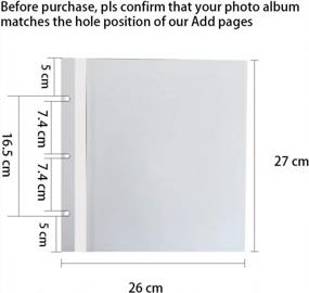 img 2 attached to Self-Adhesive Refill Pages For 11X10.6 Inch Vienrose Photo Album Scrapbook