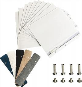 img 4 attached to Self-Adhesive Refill Pages For 11X10.6 Inch Vienrose Photo Album Scrapbook