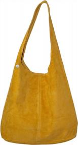 img 4 attached to Итальянские кожаные женские замшевые сумки-бродяги - Dazoriginal Сумка через плечо Slouch Handbag