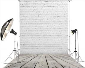img 4 attached to HUAYI 5'X10' Vinyl Backdrop Photo Studio Pictures Home Decoration DIY Food Background Brick Wood Floor D-2504