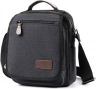 canvas messenger bag for men - xincada shoulder bag ideal for travel, work, and business purposes логотип