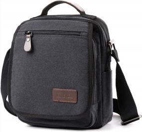 img 4 attached to Canvas Messenger Bag For Men - XINCADA Shoulder Bag Ideal For Travel, Work, And Business Purposes