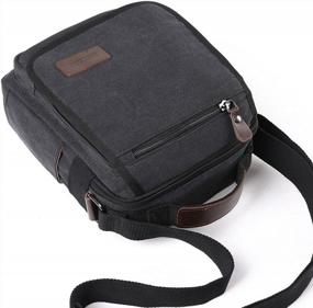 img 1 attached to Canvas Messenger Bag For Men - XINCADA Shoulder Bag Ideal For Travel, Work, And Business Purposes