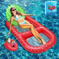 giant pineapple inflatable pool float with 3-in-1 features for adult beach and pool lounging - mukum logo