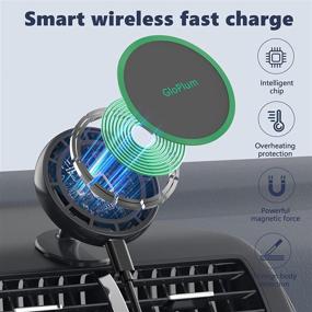 img 1 attached to 🔌 Magsafe Car Charger Magnetic Wireless Car Charger Mount for iPhone 13/12 Mini/12 Pro/12 Pro Max - 15W Fast Charging Air Vent Magnet Accessories Car Phone Holder