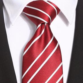 img 2 attached to 63'' Extra Long Mens Tie Checkered Plaid Stripe Classic Necktie By KissTies
