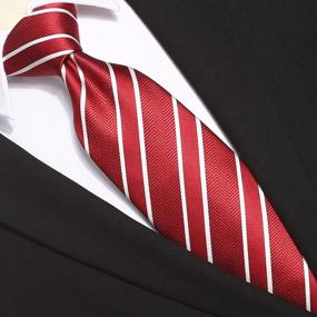 img 3 attached to 63'' Extra Long Mens Tie Checkered Plaid Stripe Classic Necktie By KissTies