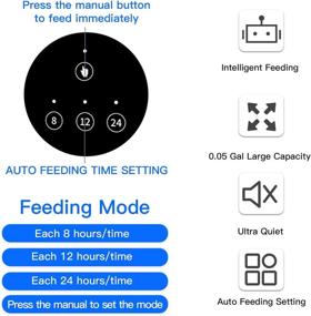 img 1 attached to 🐠 CHERLAM Automatic Fish Feeder - LCD Timer for Aquarium & Turtle Tanks, Convenient Feeding on Vacation & Holidays