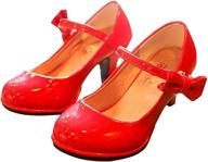 lanxi little leather bowknot formal girls' shoes : flats logo