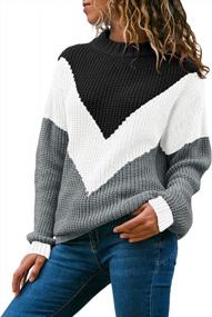 img 4 attached to Women'S Knit Pullover Sweater With Long Sleeves And Crewneck, Available In Sizes S-XXL