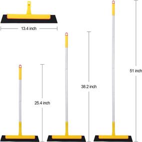 img 3 attached to Eyliden Squeegee Broom，51Inch Bathroom Cleaning Cleaning Supplies