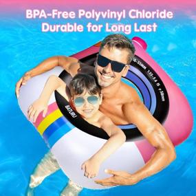 img 2 attached to Baturu Adult Pool Floats - Heavy-Duty 38-Inch Pool Tubes, UV Resistant Swimming Pool Floaties For Beach, Bachelorette Parties, And Vacations