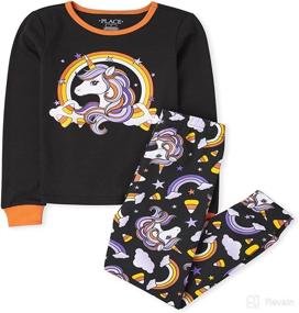 img 4 attached to Childrens Place Toddler Halloween Pajamas Apparel & Accessories Baby Boys : Clothing