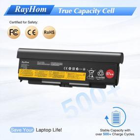 img 3 attached to Lenovo ThinkPad T440P, T540P, W540, W541, L440 And L540 Series 9 Cell 57++ Battery Replacement - RayHom 11.1V 8510MAh 45N1152 45N1153 45N1162 45N1163 45N1145 45N1147 0C52864 0C52863