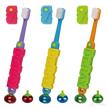 dr ray magical toothbrush covers multi colored logo
