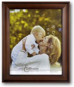 img 4 attached to Spiretro 8 X 10 Inch Country Scoop Wide Molding, Natural Solid Wood Picture Frame With Plexiglass, Vertically And Horizontally Display For Tabletop Or Wall Decor Photo Frame, Plain Honey Brown