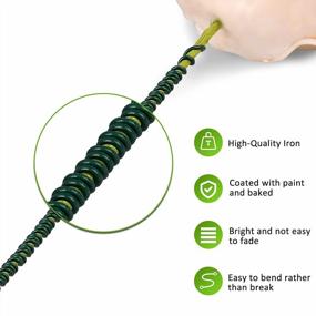img 2 attached to Flexible Green Wire For Floral Arrangements: 110 Yards Of 22 Gauge Florist Wire With Paddle For Crafts And Christmas Decor