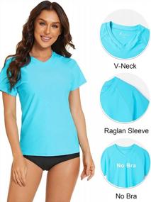 img 1 attached to Stay Sun Safe With Lecieldusoir Women'S UPF 50+ Rash Guard Swim Shirt