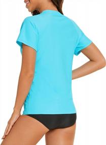 img 2 attached to Stay Sun Safe With Lecieldusoir Women'S UPF 50+ Rash Guard Swim Shirt