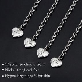 img 1 attached to Stainless Steel Mother Daughter Bracelets With Heart Charm - Birthday Gifts For Women