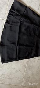 img 7 attached to LYANER Women'S Casual Floral Print Satin Silk High Waist Zipper Mini Short Skirt