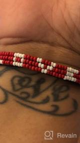 img 8 attached to 🌈 Ubuntu Life Love Bracelet: Stylish Adjustable Leather Beaded Glass Bracelet for Men & Women