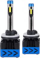 imoli 880 светодиодные лампы для фар 10000 лм / пара комплект для переоборудования светодиодных фар 6500k белый 60 вт чипы csp ip67 водонепроницаемая универсальная автомобильная лампа для замены plug &amp; play - гарантия 2 года (2 шт.) логотип