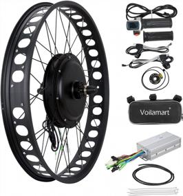 img 4 attached to Upgrade Your Bike With Voilamart Ebike Conversion Kit – 1000W Hub Motor With Intelligent Controller And PAS System For Road Bike
