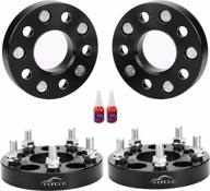 5x114.3mm 1 inch wheel spacers - compatible with tj yj, xj kj kk zj ranger explorer mustang edge - set of 4 with 1/2-20 studs and 82.5mm bore by flycle logo