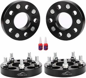 img 4 attached to 5X114.3Mm 1 Inch Wheel Spacers - Compatible With TJ YJ, XJ KJ KK ZJ Ranger Explorer Mustang Edge - Set Of 4 With 1/2-20 Studs And 82.5Mm Bore By FLYCLE