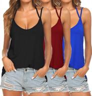 turn up the heat with tobrief women's backless cami tank top логотип